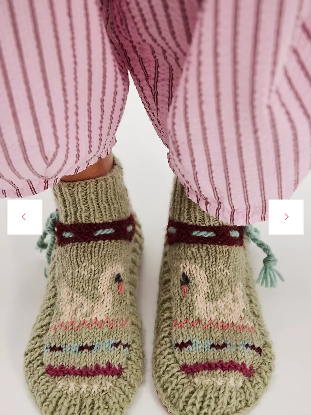 French Knot X Free People Frosty Friends Handknit Slipper (size: S-M) NWT